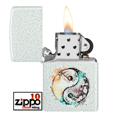 Bật lửa Zippo 46249 Floral Yin and Yang Design - Chính hãng 100%