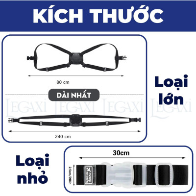 Dây đai vali chữ x đai treo hành lý du lịch dây móc túi xách khóa vali bảo vệ đồ đạc dây co giãn Legaxi