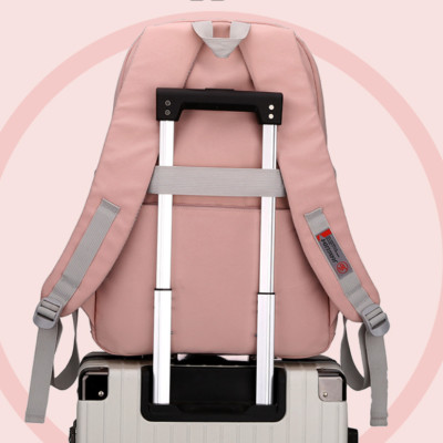 Balo nữ sinh đi học không thấm nước cao cấp phong cách hàn quốc 15.6"