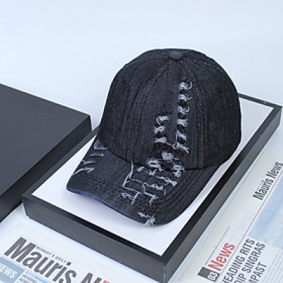 Nón kết, mũ lưỡi trai Jeans rách phối vải trơn thời trang nam nữ siêu đẹp