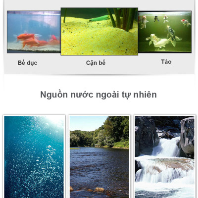 Máy lọc nước bể cá cảnh RS 9800 30W - 2100LH cho hồ thủy sinh 90m - 1m2 cao cấp. BH uy tín