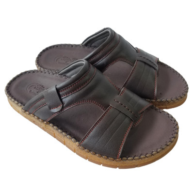 Dép Nam Quai Ngang Đế Doctor BIGGBEN Da Bò Thật DN337