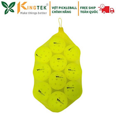 Bóng Pickleball tiêu chuẩn thi đấu Kingtek K-Elite | Combo 10 bóng