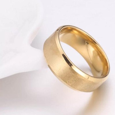 Nhẫn Trơn Nam Phong Cách Trẻ Trung Màu Vàng NN15