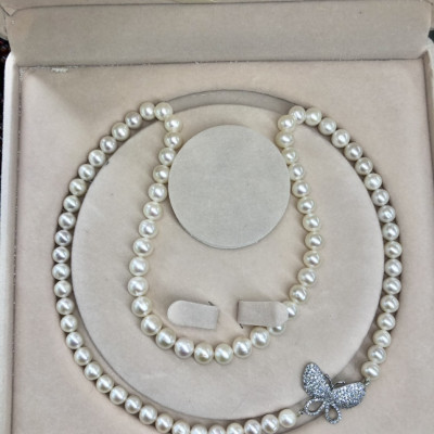 Vòng, dây chuyền, chuỗi đeo cổ ngọc trai nuôi mix phụ kiện