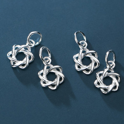 Combo 3 cái charm bạc hình vòng nguyệt quế treo - Ngọc Quý Gemstones