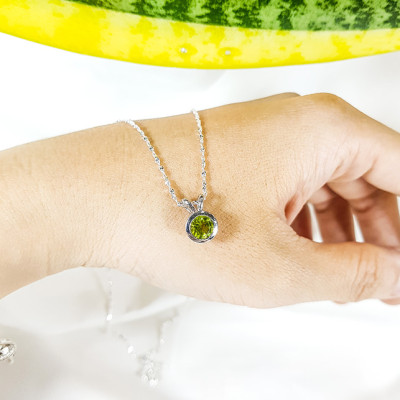 Dây chuyền đá Peridot LAT.175