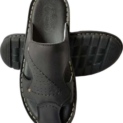 Dép Nam Bít Mũi  BIGGBEN Da Bò Thật DN49