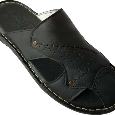 Dép Nam Bít Mũi  BIGGBEN Da Bò Thật DN49