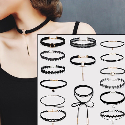 Combo 5  Cái Vòng Cổ Choker Ren Phong Cách Hàn Quốc Thời Trang Cho Nữ