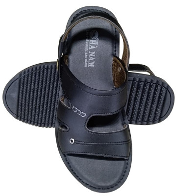 Giày Sandal Nam HÀ NAM Da Bò Thật Cao Cấp Đế Cao Su Chống Trơn Trượt DNA2243