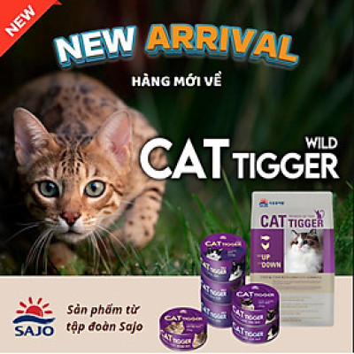 Thùng 24 lon Pate Sajo Cat Tigger Cho Mèo 160g (thùng)