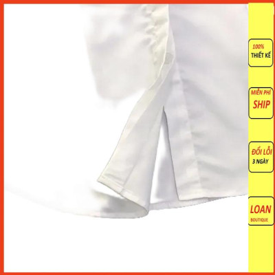 Sơ mi trắng công sở_ Sơ mi trắng nữ cộc tay chất thô nhật dư xịn