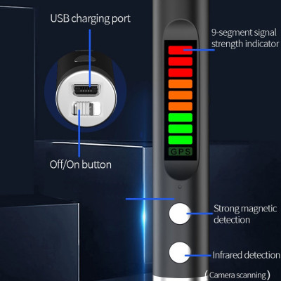 Máy Dò Phát Hiện Theo Dõi Camera, GPS, Định Vị Detector S16 - Hàng Nhập Khẩu