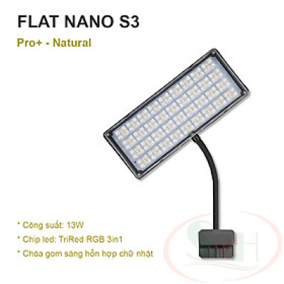 Đèn led Neo Helios Flat Nano S3 Plus Pro kẹp mini đỏ cá tép cây bể thủy sinh