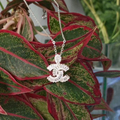 Dây Chuyền Vòng Cổ Bạc  Chanel Đính Đá Tinh Tế BẠC HIỂU MINH DMD471