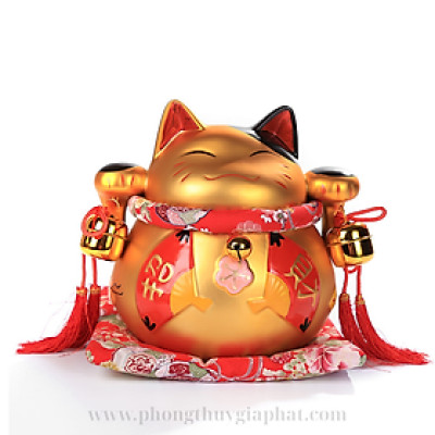 Mèo thần tài Vàng may mắn|phongthuygiphat