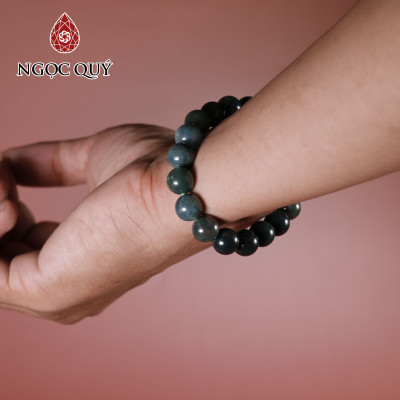 Vòng tay đá Băng ngọc thủy tảo mệnh hỏa, thổ - Ngọc Quý Gemstones