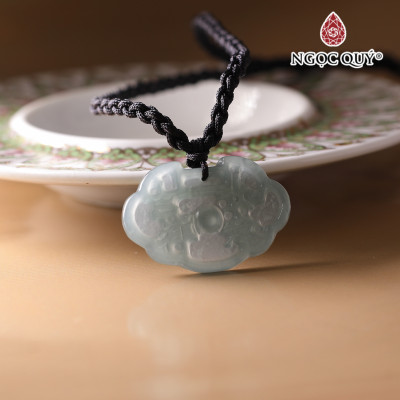 Mặt dây chuyền túi như ý lam ngọc 30x20mm mệnh thủy mộc - Ngọc Qúy Gemstones