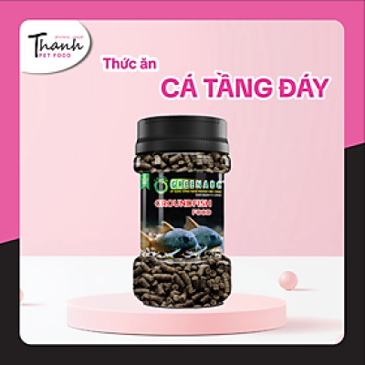 Thức ăn cá Chuột, cá Lau Kính, cá Tỳ Bà, cá Chạch, cá Oto, cá Chép của hiệu GREENABC - Tăng kích thước, lên màu đẹp - Hộp 65g