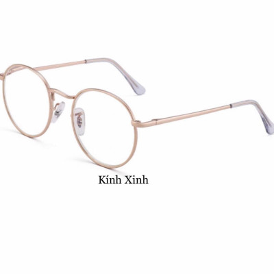 Kính Mát Mắt Tròn Kim Loại Thời Trang Cao Cấp