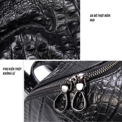 Balo nam DA BÒ THẬT, balo laptop phong cách mới – BEE GEE BLND9068