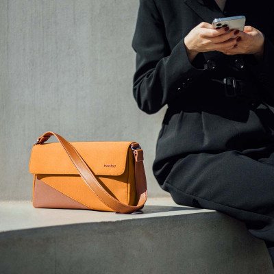 Túi Đeo Chéo Nữ Thiết Kế Thời Trang TOMTOC A0203O1 Orange - Hàng Chính Hãng