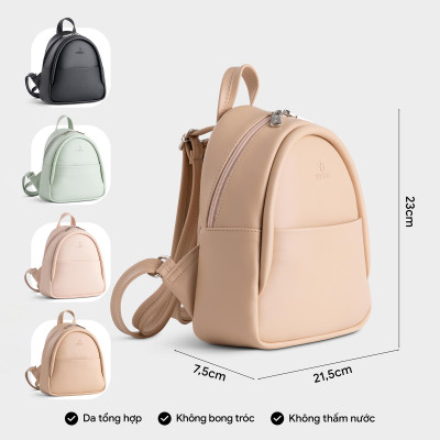 Balo Yuumy ( Thời trang nữ cỡ trung phong cách - Balo da Seasand YBA100 )