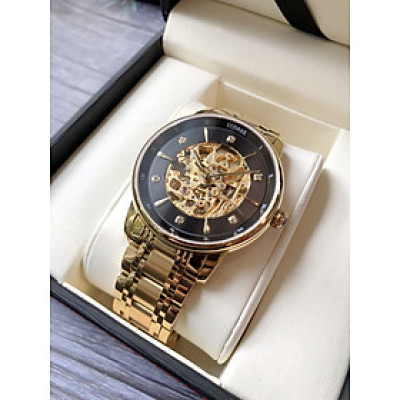 Đồng hồ cơ nam lộ máy Starke SK030AM mạ PVD cao cấp, chống nước tuyệt đối