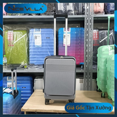 [Hỏa Tốc HCM] Vali Doanh Nhân Size 20inch NiceVilla Dây Kéo Mở Rộng