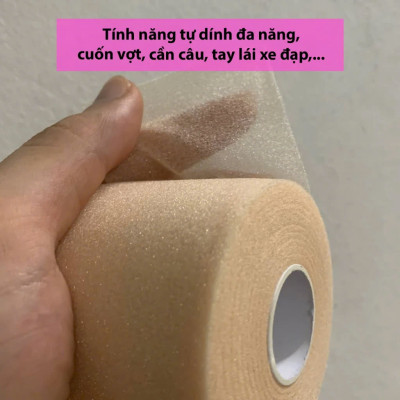 Quấn cốt vợt cầu lông bảo vệ cốt vợt cầu lông dài 6cmx27m mềm mại, thấm hút mồ hôi Quấn Cốt Cán Vợt pickleball, tennis, bóng bàn - Giao Màu Ngẫu Nhiên