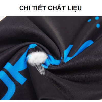 Combo Khăn ống cổ và găng tay chống nắng chống lạnh vải thun thoáng mát thích hợp cả nam và nữ UPF50+ Đen Cấp