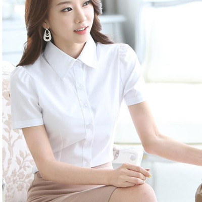 Áo Sơ mi nữ tay ngắn đơn giản sm25