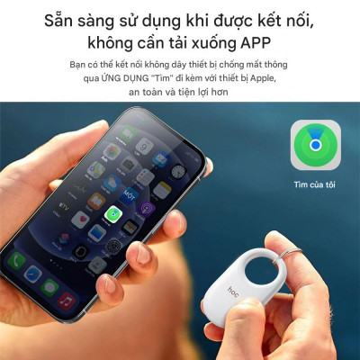 Định vị GPS Hoco E94 chống thất lạc đồ vật hành lý, định vị toàn cầu sử dụng cho iOS - Hàng chính hãng