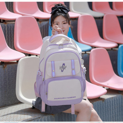 Balo đi học thời trang nữ phong cách nhật màu pastel kiểu dáng mới đựng laptop đi làm du lịch 9608