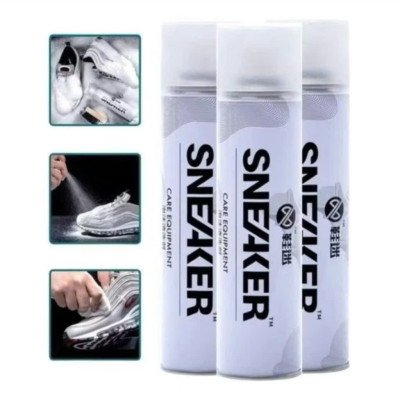 Combo 3 Chai Xịt Tạo Bọt Vệ Sinh Giày, Dép và Túi Xách, Bình Xịt Làm Sạch Trắng Giày