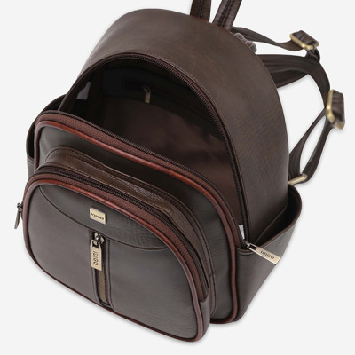 Balo da nữ thời trang IDIGO FBP2 - 3370, balo công sở ngăn kéo trước cá tính