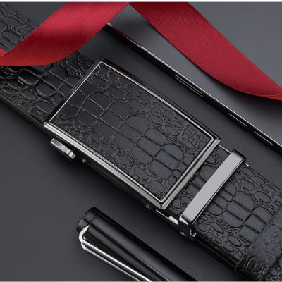 Thắt lưng nam da bò nguyên chất mặt khóa tự động hợp kim cao cấp