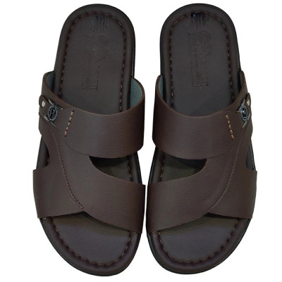 Dép Nam Quai Ngang HA NAM Da Bò Thật Cao Cấp DN2074