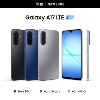 Điện Thoại Samsung Galaxy A17 LTE (8/128GB), Kính Cường Lực Gorilla Victus, Camera 50MP & IOS, AI Gemini - Hàng Chính Hãng