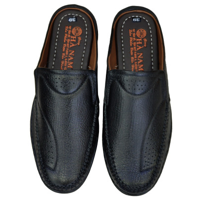 Dép Bít Mũi Nam HÀ NAM Da Bò Thật Cao Cấp GSB2068