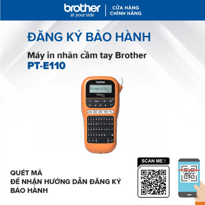 Máy in nhãn cầm tay Brother PT-E110 - Hàng chính hãng