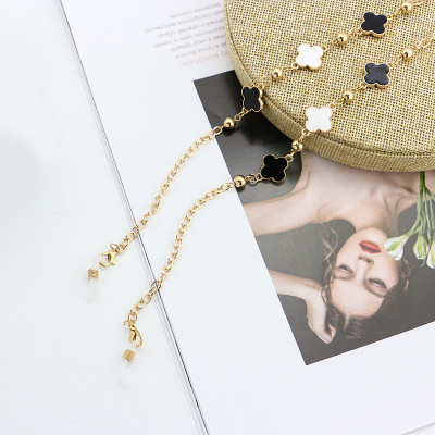 Dây đeo gọng kính cỏ 4 lá may mắn chống trơn trượt chống thất lạc thời trang