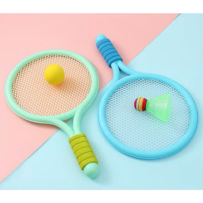 Bộ Đồ Chơi Thể Thao Vợt Cầu Lông 32cm, Vợt Tennis Trẻ Em, 1 Quả Bóng và Cầu Pickleball - HÀNG CHÍNH HÃNG MINIIN