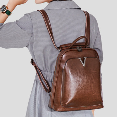 Balo nữ 100% da thật hàng cao cấp phong cách cá tính mới