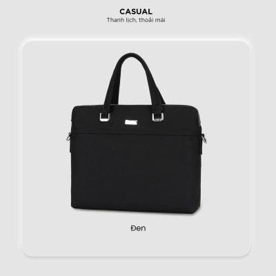 Túi đựng laptop 14 inch da thật, túi xách công sở nam nữ đựng tài liệu A4 IDIGO MB1 - 20000