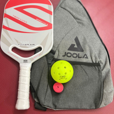 Vợt Pickleball Skin carbon T900 Luxx dày 14mm, bề mặt nhám bám bóng, tặng kèm cuốn cán, 1 quả bóng và túi đeo tiện lợi