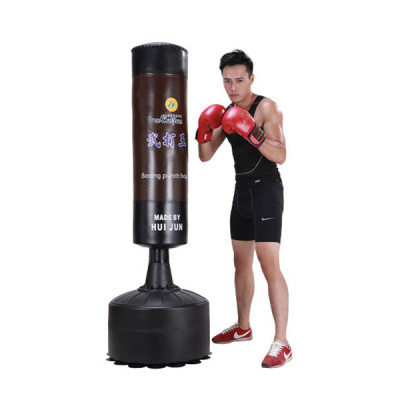 Trụ đấm bốc HJ-G070 cao 175cm kèm găng tay, đế trụ đổ nước hoặc cát chắc chắn cho gia đình, câu lạc bộ