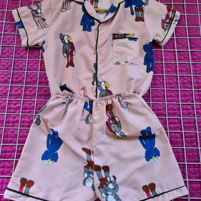 Combo 2 sét đồ pijama nữ ngắn tay mặc nhà (giao màu ngẫu nhiên)