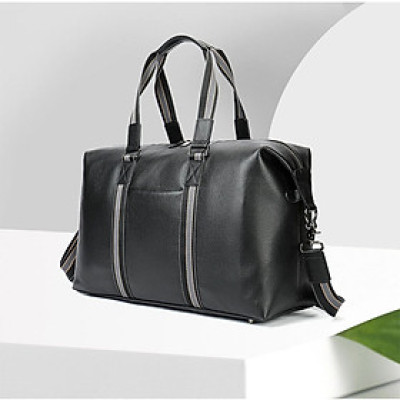 Túi trống du lịch BHM4028 có ngăn để laptop đến 17.3inch, chuẩn da bò thật